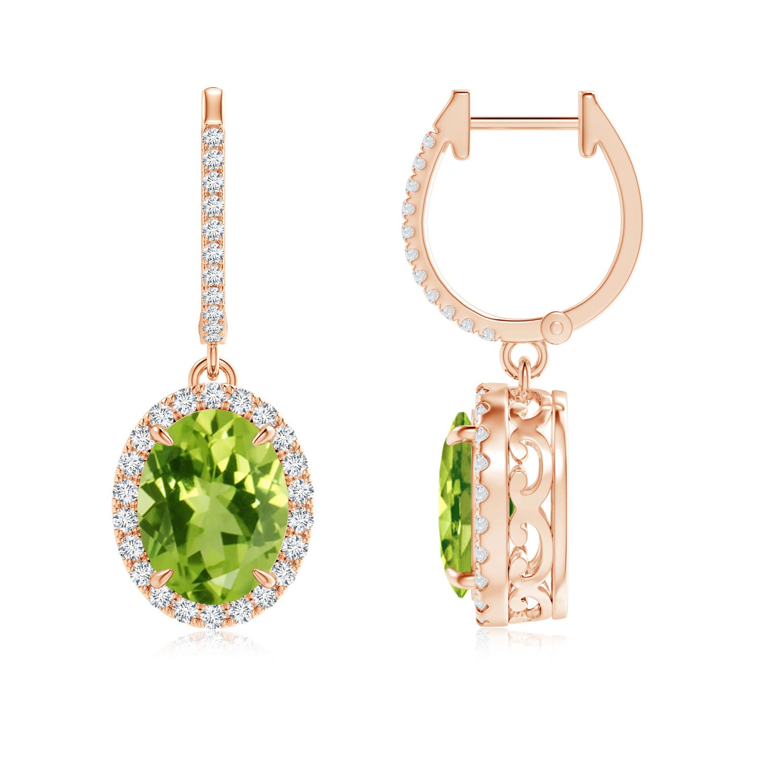 AAA - Peridot / 4.26 CT / 14 KT Rose Gold