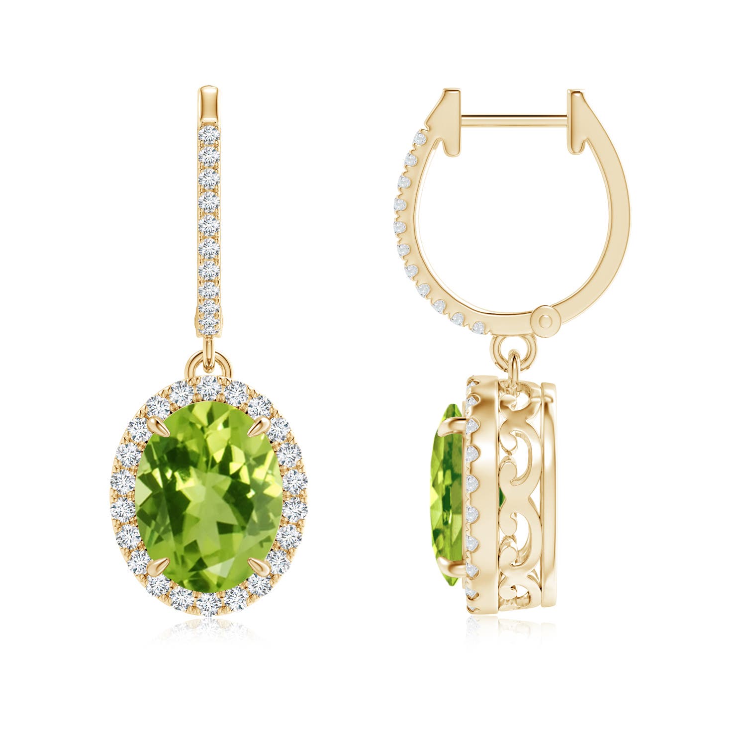 AAA - Peridot / 4.26 CT / 14 KT Yellow Gold