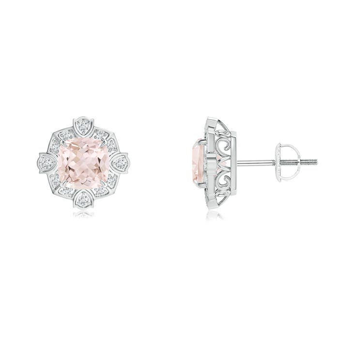 A - Morganite / 1.66 CT / 14 KT White Gold