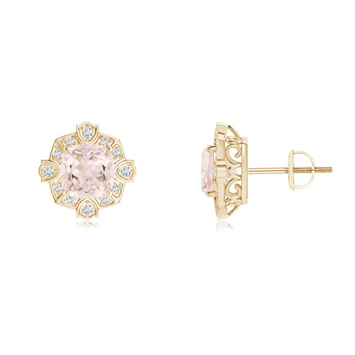 A - Morganite / 1.66 CT / 14 KT Yellow Gold