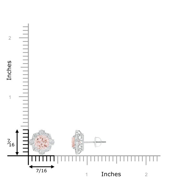 AAA - Morganite / 1.66 CT / 14 KT White Gold