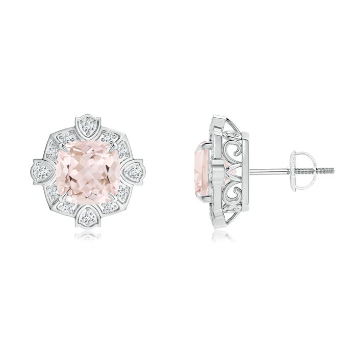 A - Morganite / 2.59 CT / 14 KT White Gold