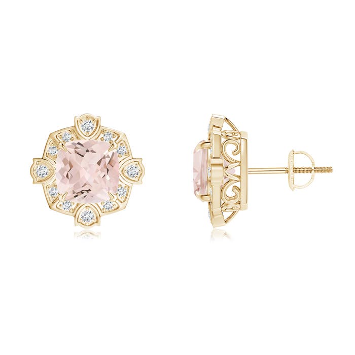 AA - Morganite / 2.59 CT / 14 KT Yellow Gold