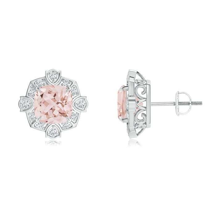 AAA - Morganite / 2.59 CT / 14 KT White Gold