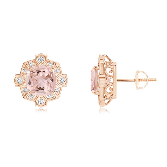 AAAA - Morganite / 2.59 CT / 14 KT Rose Gold