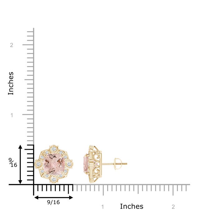 AA - Morganite / 3.84 CT / 14 KT Yellow Gold