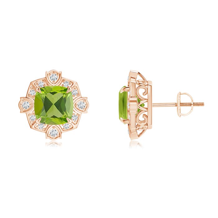 AAA - Peridot / 2.99 CT / 14 KT Rose Gold