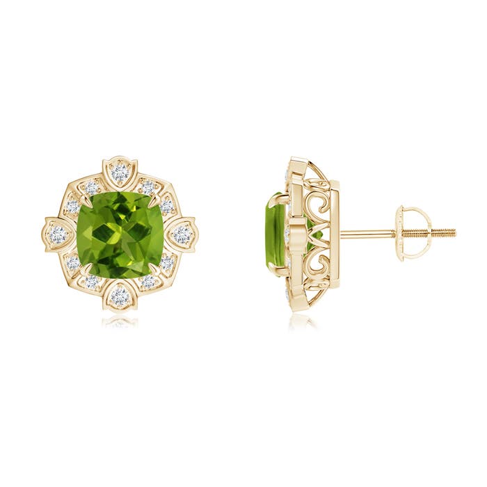 AAAA - Peridot / 2.99 CT / 14 KT Yellow Gold