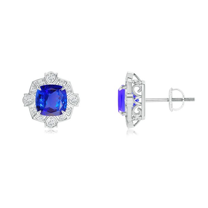 AAA - Tanzanite / 2.26 CT / 14 KT White Gold