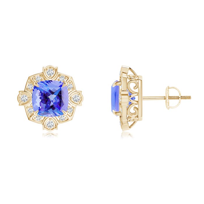 AA - Tanzanite / 3.19 CT / 14 KT Yellow Gold