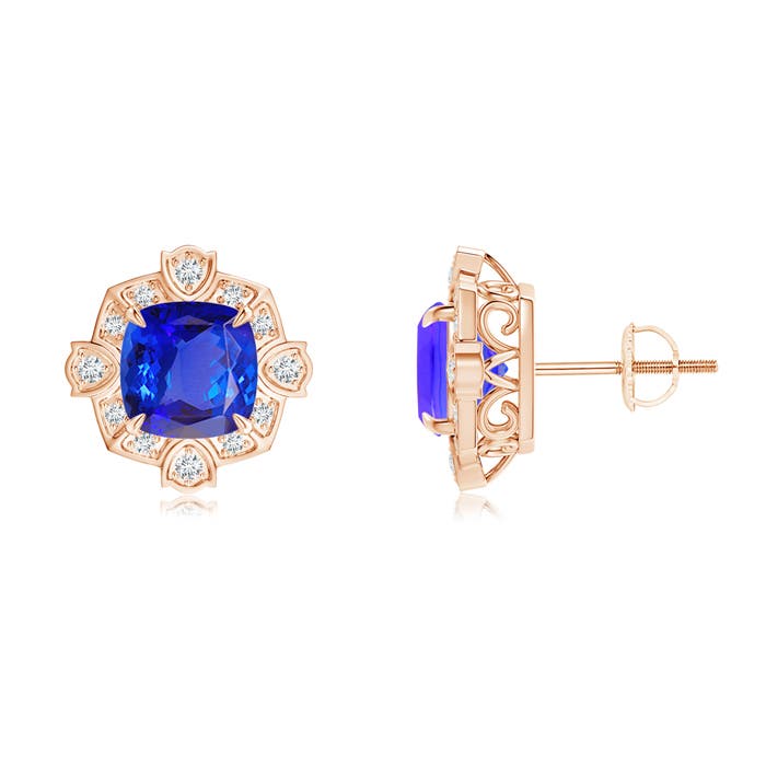 AAA - Tanzanite / 3.19 CT / 14 KT Rose Gold