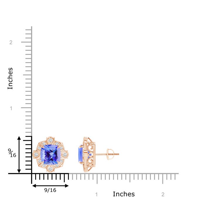 AA - Tanzanite / 4.54 CT / 14 KT Rose Gold