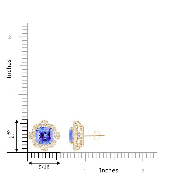 AA - Tanzanite / 4.54 CT / 14 KT Yellow Gold