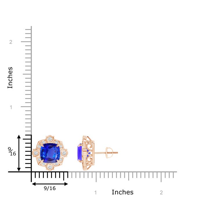 AAA - Tanzanite / 4.54 CT / 14 KT Rose Gold