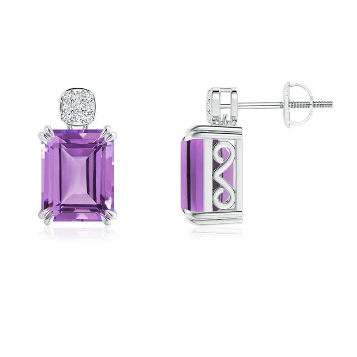 A - Amethyst / 4.49 CT / 14 KT White Gold