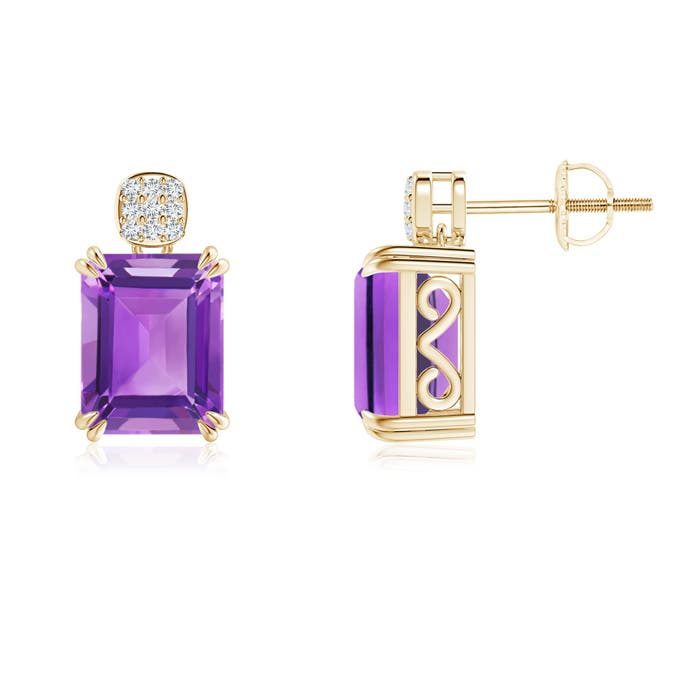 AA - Amethyst / 4.49 CT / 14 KT Yellow Gold