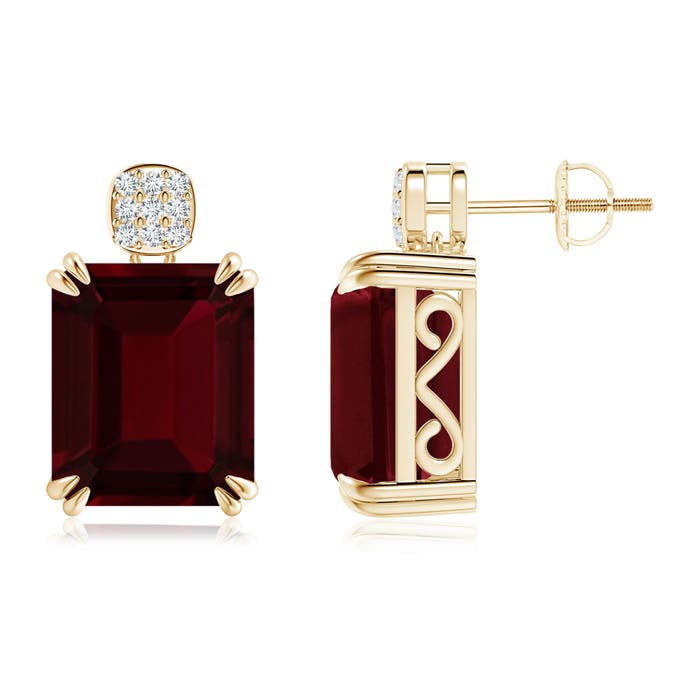 A - Garnet / 15.04 CT / 14 KT Yellow Gold