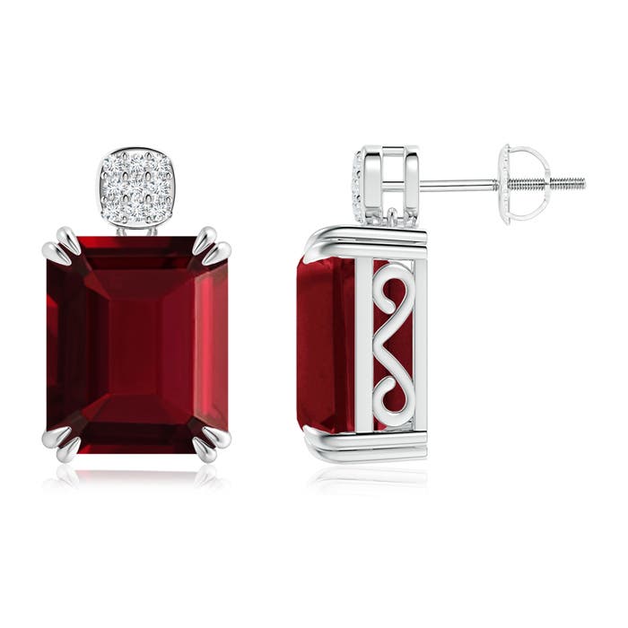 AAA - Garnet / 15.04 CT / 14 KT White Gold