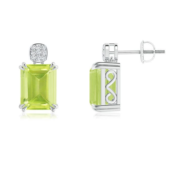 A - Peridot / 4.79 CT / 14 KT White Gold