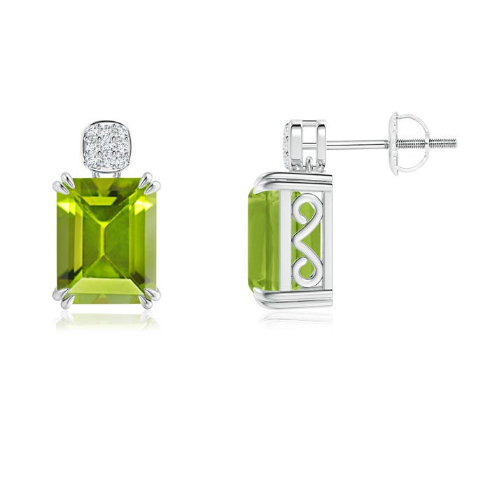 AAA - Peridot / 4.79 CT / 14 KT White Gold