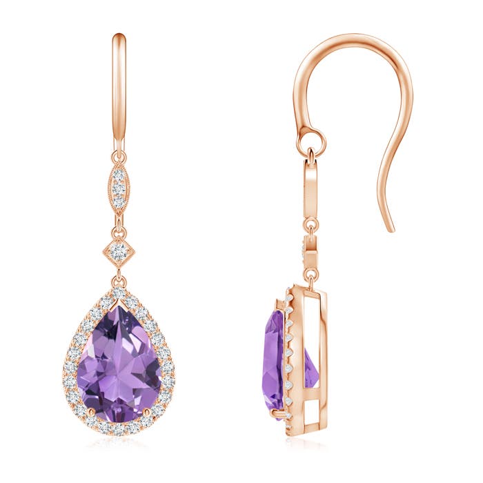 A - Amethyst / 3.54 CT / 14 KT Rose Gold