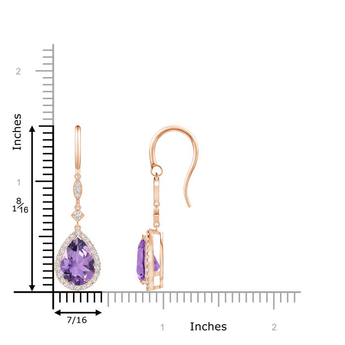 A - Amethyst / 3.54 CT / 14 KT Rose Gold