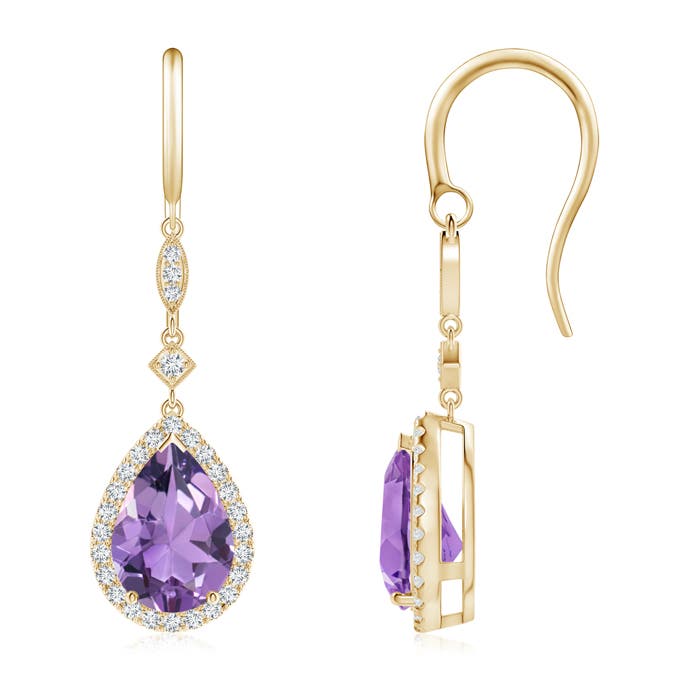 A - Amethyst / 3.54 CT / 14 KT Yellow Gold