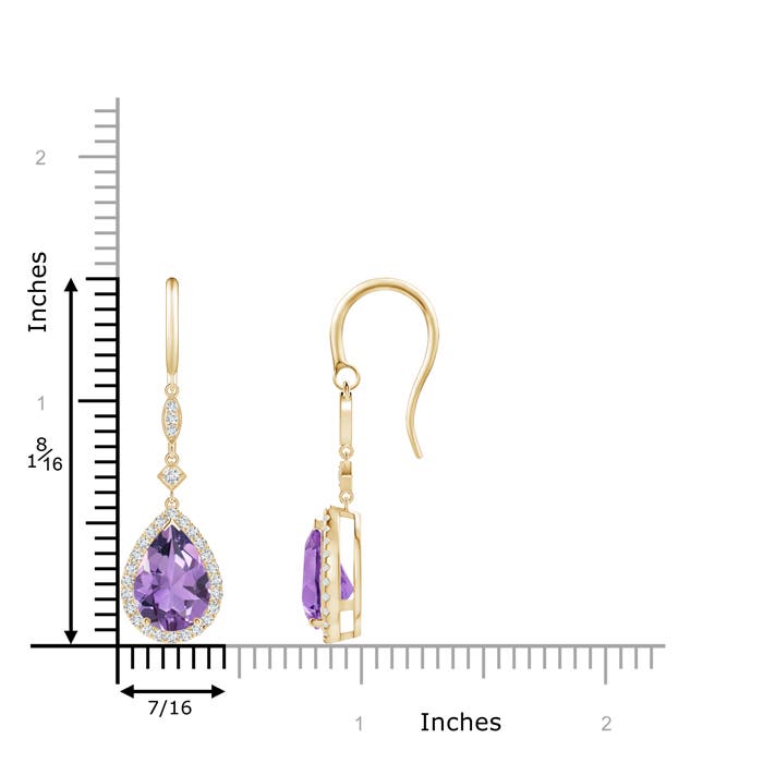 A - Amethyst / 3.54 CT / 14 KT Yellow Gold