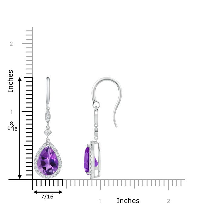 AAA - Amethyst / 3.54 CT / 14 KT White Gold