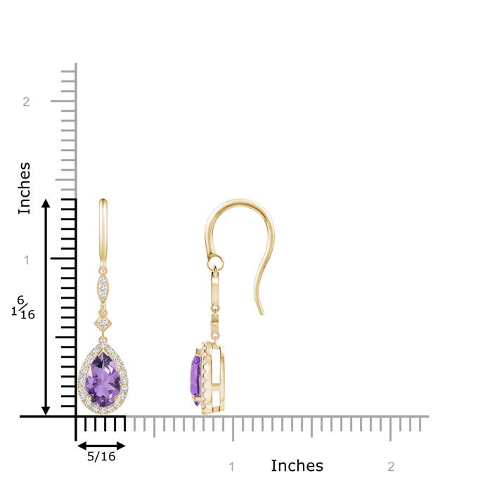 A - Amethyst / 1.64 CT / 14 KT Yellow Gold