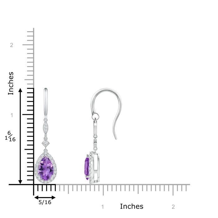 AA - Amethyst / 1.64 CT / 14 KT White Gold