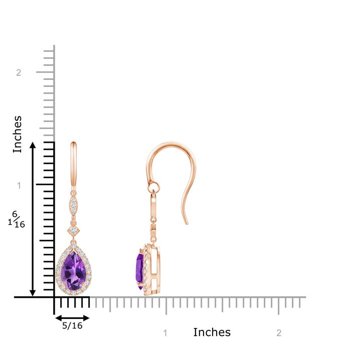 AAA - Amethyst / 1.64 CT / 14 KT Rose Gold