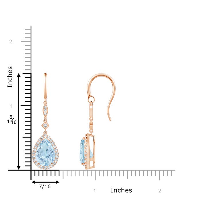 AA - Aquamarine / 3.54 CT / 14 KT Rose Gold