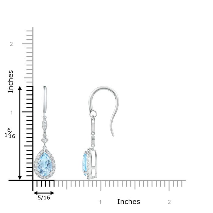 AAA - Aquamarine / 1.54 CT / 14 KT White Gold