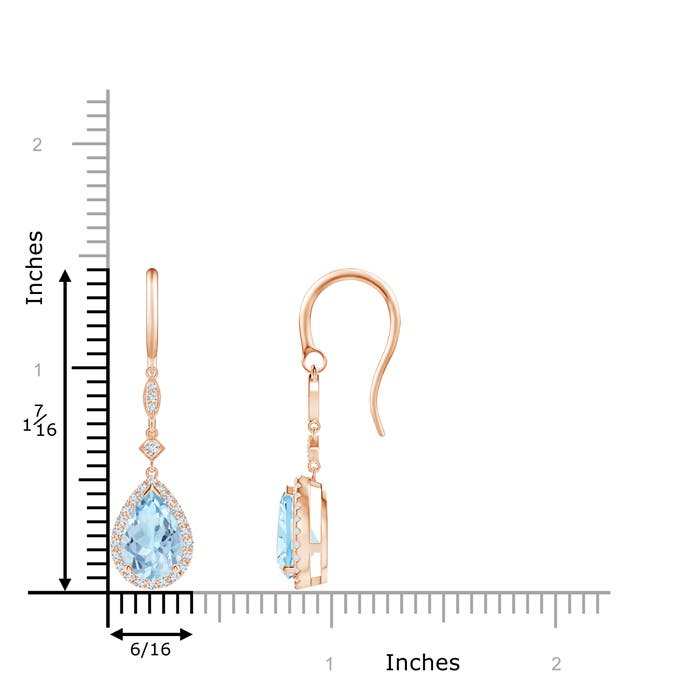 AAA - Aquamarine / 2.5 CT / 14 KT Rose Gold