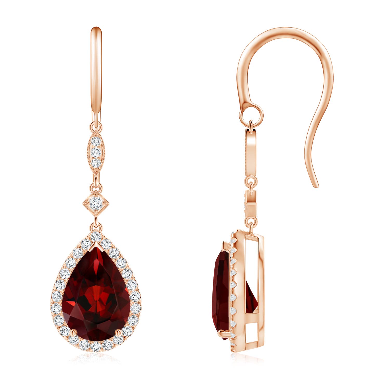 AAA - Garnet / 4.54 CT / 14 KT Rose Gold