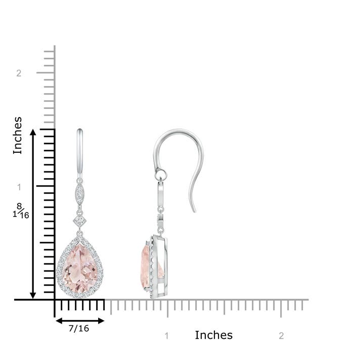 A - Morganite / 3.54 CT / 14 KT White Gold