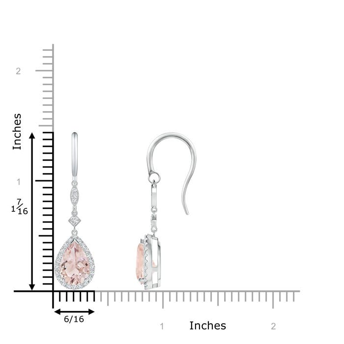 A - Morganite / 2.56 CT / 14 KT White Gold