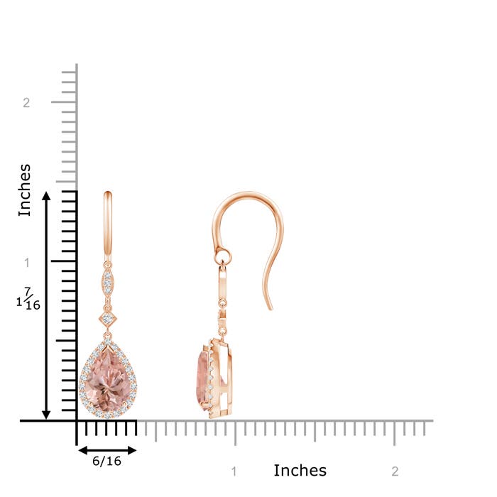 AAAA - Morganite / 2.56 CT / 14 KT Rose Gold