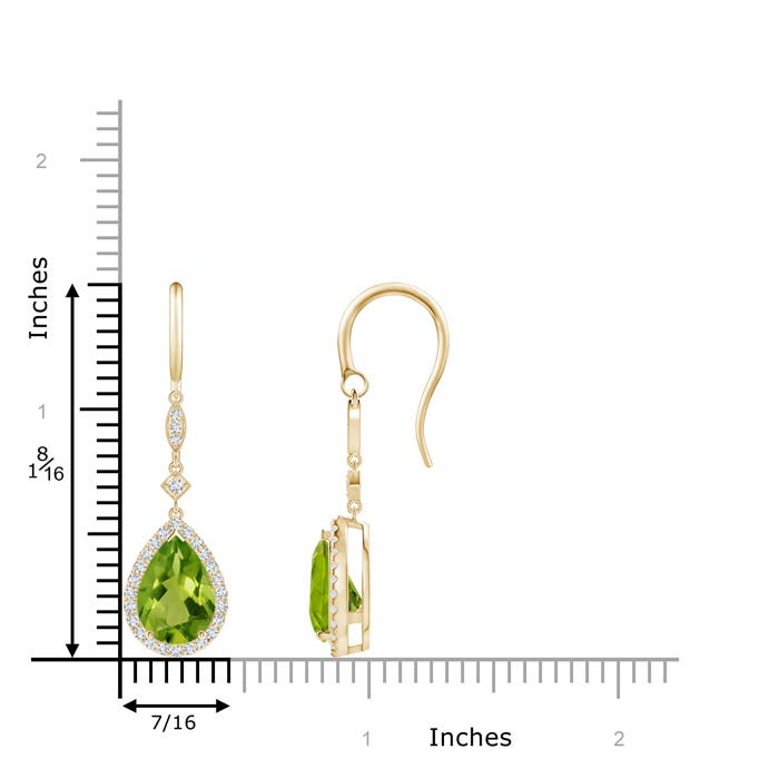 AAAA - Peridot / 4.14 CT / 14 KT Yellow Gold