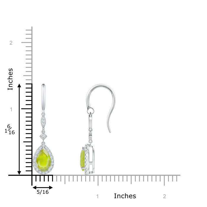 A - Peridot / 2.04 CT / 14 KT White Gold