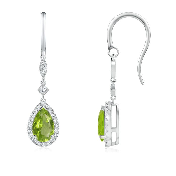 AA - Peridot / 2.04 CT / 14 KT White Gold