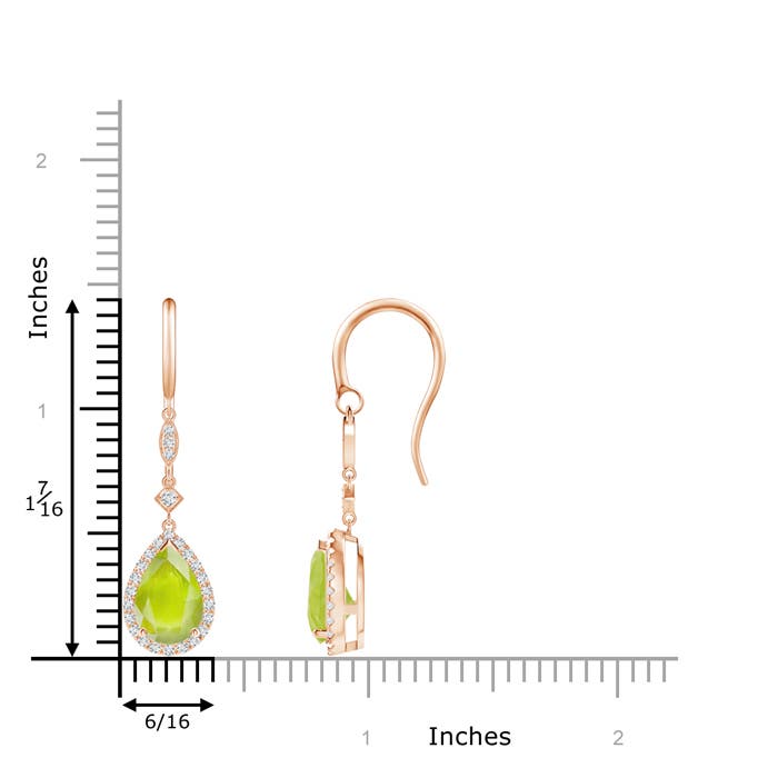 A - Peridot / 2.86 CT / 14 KT Rose Gold