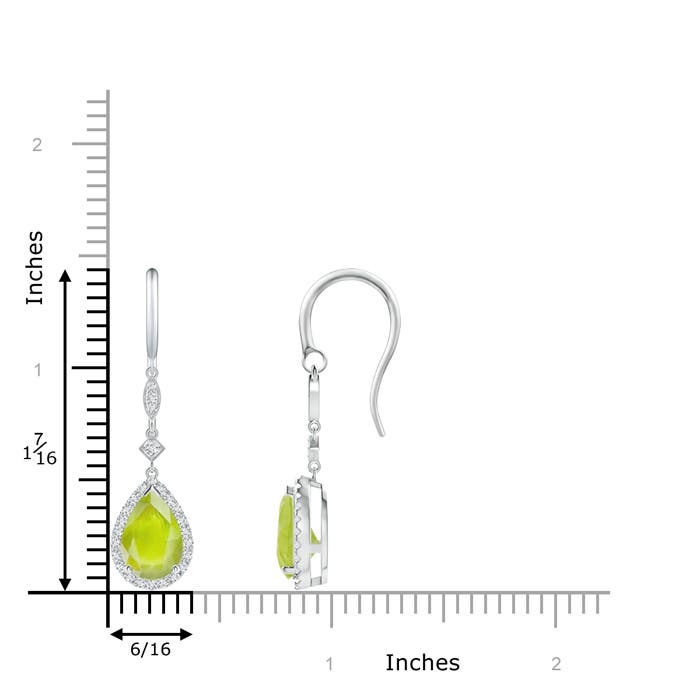 A - Peridot / 2.86 CT / 14 KT White Gold