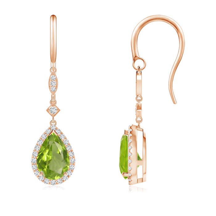 AA - Peridot / 2.86 CT / 14 KT Rose Gold