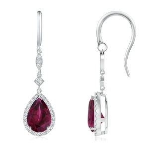 Pear AAA Rhodolite Garnet