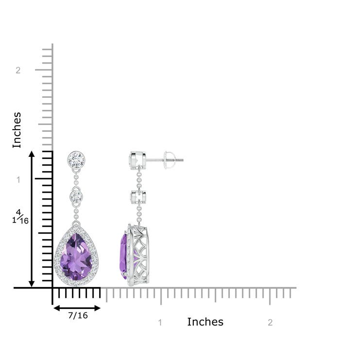 A - Amethyst / 6.53 CT / 14 KT White Gold