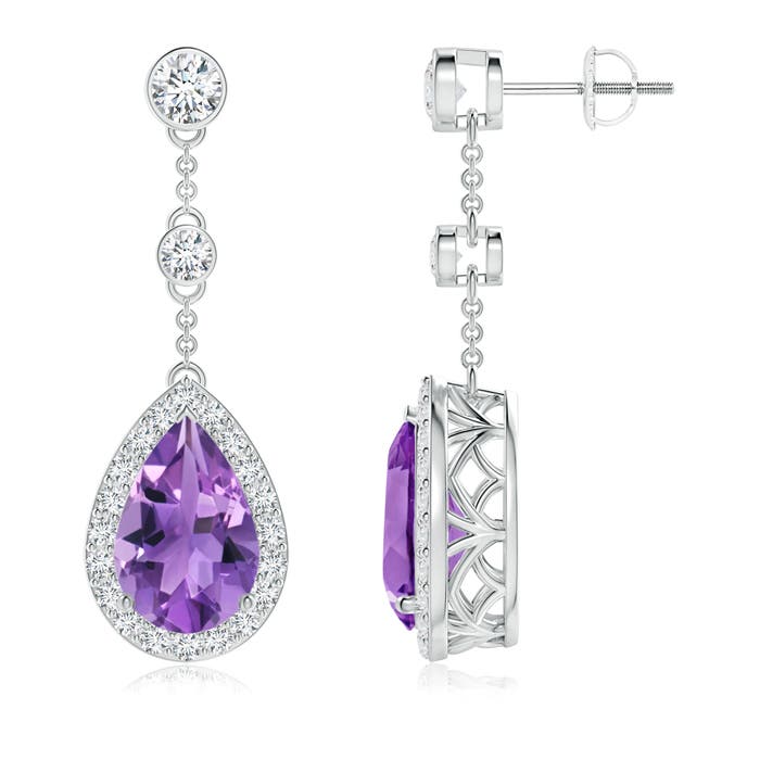AA - Amethyst / 6.53 CT / 14 KT White Gold