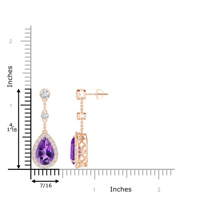 AAA - Amethyst / 6.53 CT / 14 KT Rose Gold