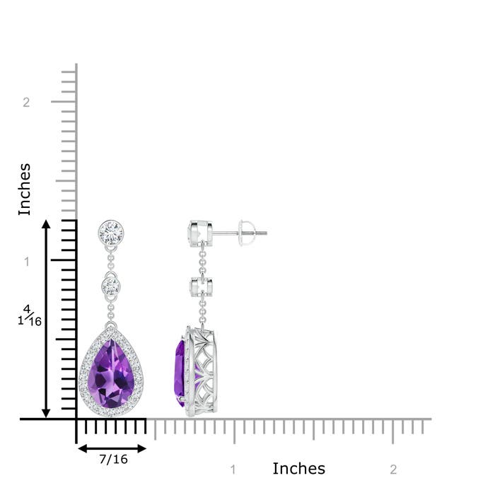AAA - Amethyst / 6.53 CT / 14 KT White Gold